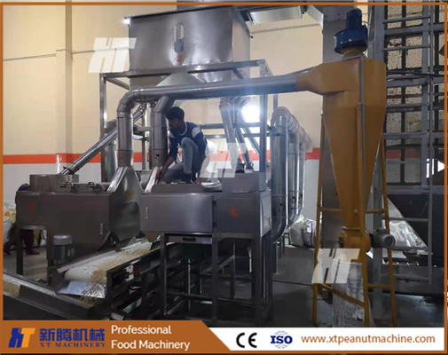 Bom preço. Equipamento de branqueamento de amendoim de grão inteiro SUS304 Máquina de branqueamento de amendoim seco on-line