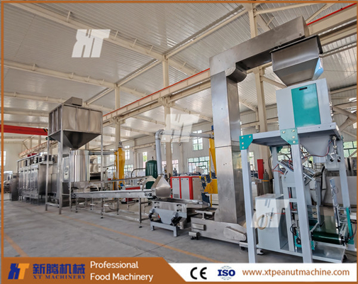 Bom preço. Plantas de processamento automático de amendoim branqueado Linha de produção de torrada e branqueamento de amendoim on-line