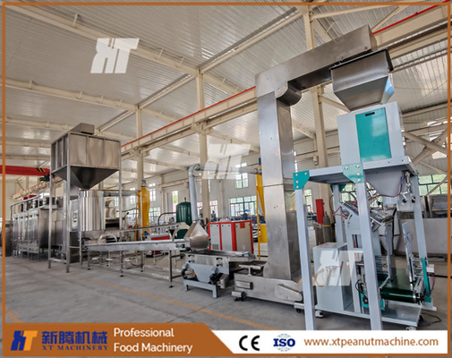 Controle de temperatura avançada Linha de peeling de tostamento de amendoim Planta de processamento de amendoim branqueado