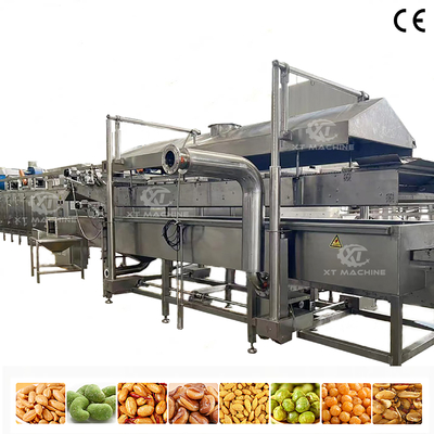 Bom preço. Máquina de Fritura Contínua de Flocos de Milho, Nozes e Amendoim em Aço Inoxidável com Grande Capacidade e Certificação CE on-line