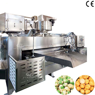 Bom preço. Forno para amendoim revestido oscilante de 100kg/h-200kg/h com controle PLC para processamento de alimentos on-line