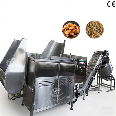 Bom preço. 100 kg/h SUS304 Fritadora de nozes para processamento de feijão de amendoim com CE on-line