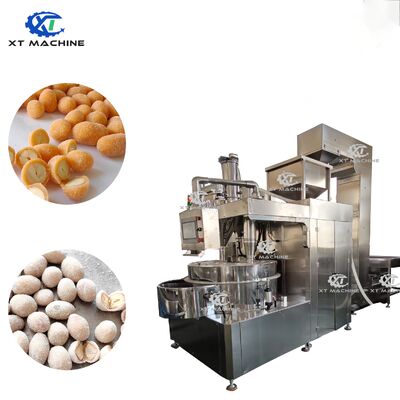 Bom preço. PLC Controlled Coating Machine for Dough Peanuts/Flavored Coffee Beans/Nuts High-Speed Spinning Automatic Batch Coating Machine on-line