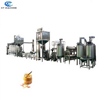 Bom preço. Linha de produção de manteiga de amendoim de fórmula múltipla totalmente fechada com construção de aço inoxidável SUS 304 on-line