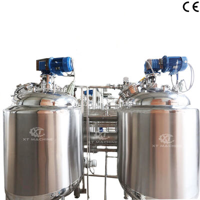 Bom preço. Classe alimentar SS304 Tanque de mistura/refrigeração de manteiga de amendoim com volume personalizável e função de desgaseificação on-line