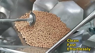 Linha de produção de revestimento e panificação de nozes