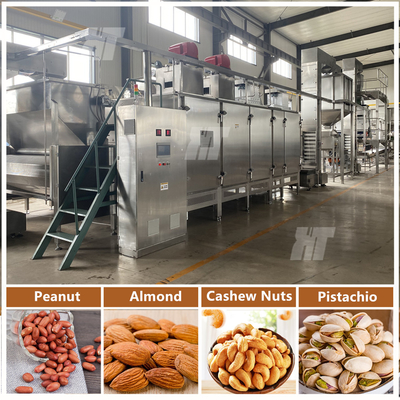 Bom preço. Máquina industrial pequena de torrar amendoim torradeira contínua de amendoim torradeira a gás on-line