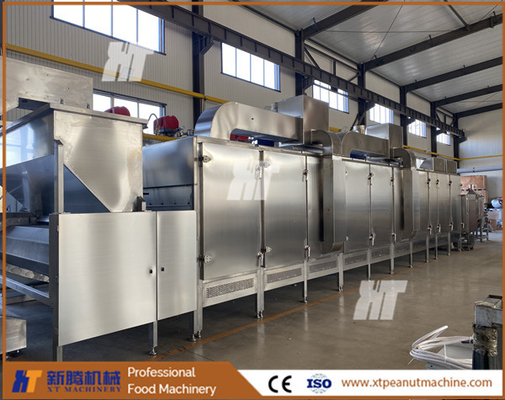 Bom preço. Máquina de torrefação contínua 1000kg/h SUS304 Máquina automática de torrefação de nozes on-line