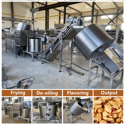 Bom preço. 350kg/H Feijão Amendoim Fritadeira Caju Fritadeira Automática on-line
