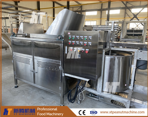 Bom preço. Máquina de fritar amendoim tipo lote a gás elétrica Máquina de fritar castanha de caju on-line