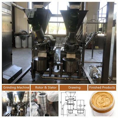 Bom preço. Máquina de fazer manteiga de amendoim Moinho coloidal Máquina de moer manteiga de amendoim 500 kg/h on-line