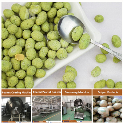 Bom preço. Máquinas de processamento de amendoim torrado SUS304 Máquina de torrefação rotativa de nozes revestidas on-line