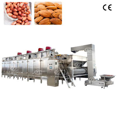 Design de circuito totalmente fechado Contínuo Nuts Roaster controle inteligente PLC