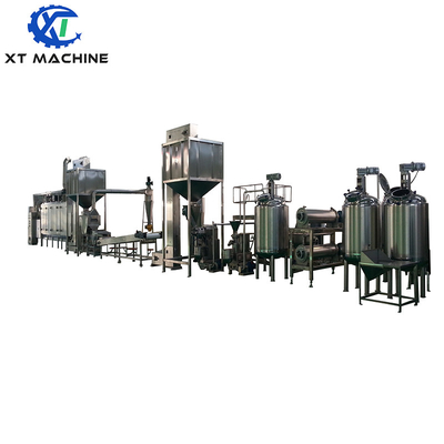 Linha de produção multifuncional de processamento de manteiga de amendoim de alta capacidade para fábricas