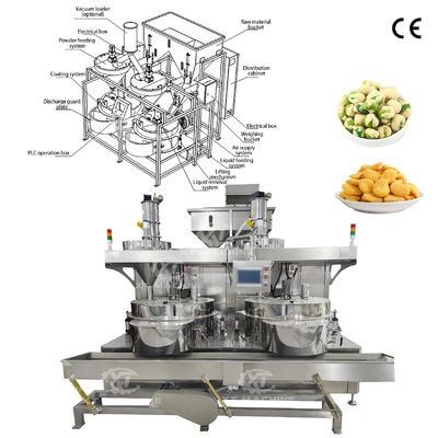 Bom preço. Máquina de revestimento automático controlada por PLC e rentável para amendoins/sementes/feijão/cashew/amêndoa on-line