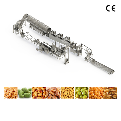 Linha de produção de amendoim frito totalmente automática