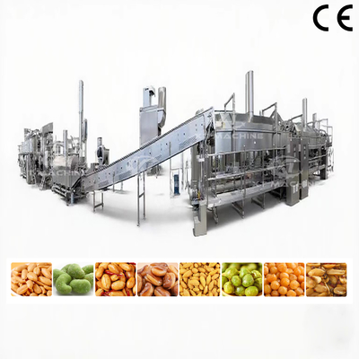 Máquina de fritura contínua totalmente automática para linha de produção de fritura de amendoim/cacheu/feijão
