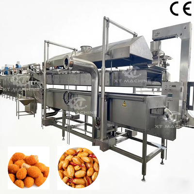Bom preço. SUS304 500～800 Kg/h Máquina de Fritura Contínua Automática Para Alimentos de Lanche Batata Frita Nozes Carne Amendoim Grau Industrial on-line