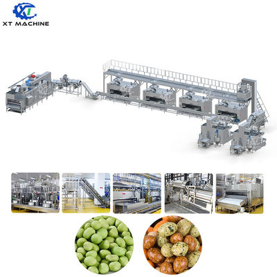 500-1000kg/h Capacidade Linha de produção de revestimento de nozes e de panificação de aço inoxidável 304 de qualidade alimentar