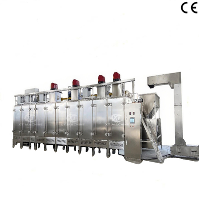 Bom preço. Roaster contínuo de frutos secos com potência de refrigeração on-line