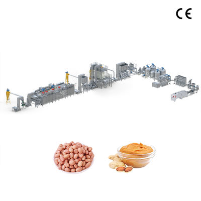 Bom preço. Linha de produção automática completa de pasta de amendoim/marmelada de cachoeira/manteiga de amêndoa com moagem em dois estágios e controlo por PLC on-line
