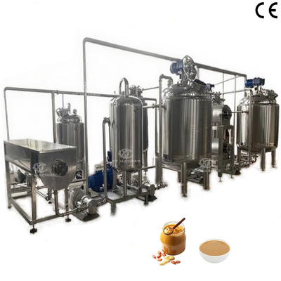 Bom preço. 2000kg/h Alta Eficiência Linha de Produção de Manteiga de Amendoim Totalmente Automática Adota Controle de Programa PLC E Fácil de Operar on-line