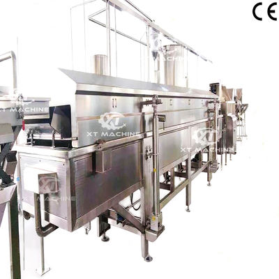 Máquina de Fritura Contínua Automática Avançada para Fábricas de Processamento de Nozes para Linha de Produção de Amendoim, Castanha de Caju e Fava