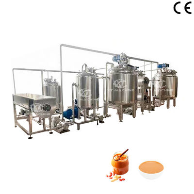 Bom preço. 2000kg/h Alta Eficiência Linha de Produção de Manteiga de Amendoim Totalmente Automática Adota Controle de Programa PLC E Fácil de Operar on-line