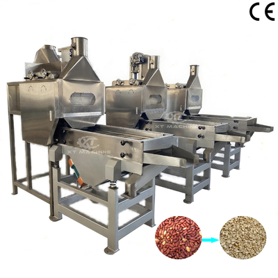 Bom preço. 800-1000 kg Máquina de blanqueamento de nozes divididas Máquina de descascar amendoim assado on-line