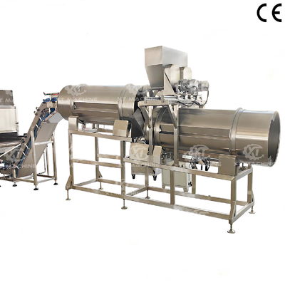 Máquina de Saborização de Tambor Duplo 500kg/h Aço Inoxidável S304