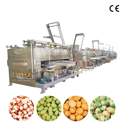 Bom preço. Torrador giratório de nozes revestido de aço inoxidável 304 com forno plano com capacidade de 50-100 kg/h para processamento industrial de nozes on-line
