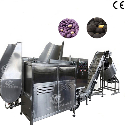 100 kg/h SUS304 Fritadora de nozes para processamento de feijão de amendoim com CE
