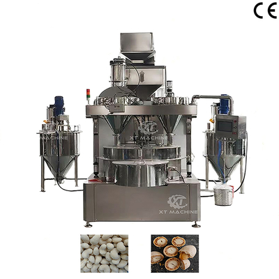 Máquina de Revestimento de Amendoim PLC 200-800kg/h para Processamento de Nozes
