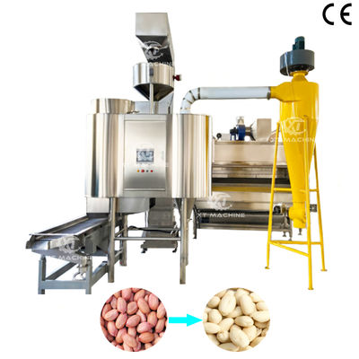 Bom preço. Equipamento comercial de descascagem e processamento de amendoim com 500-2000 kg/h para instalações de processamento de amendoim on-line