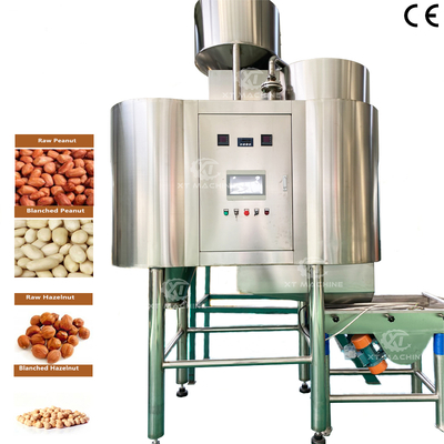 Bom preço. Máquina de blanqueamento de amendoim de ar totalmente automática de alimentação e descarga on-line