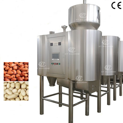 Bom preço. Máquina de descascar amendoim pneumática com alimentação e descarga automáticas on-line