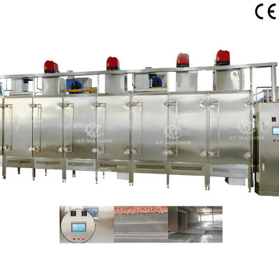 Bom preço. Máquina de torrefação contínua de nozes de temperatura ajustável com função de resfriamento potente Forno de panificação comercial on-line