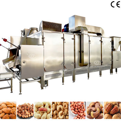 Bom preço. Máquina de torrefação contínua de tipo cintura com capacidade de 500 kg/h-1000 kg/h para instalações de processamento de nozes on-line