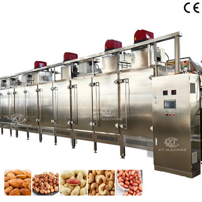 Bom preço. Máquina de torrefação automática multiuso de amendoim, castanha de caju e pistache, forno industrial para indústria alimentícia on-line