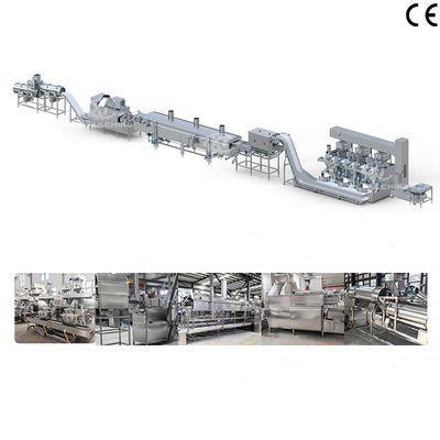 Bom preço. 1000-2000 kg/h Equipamento totalmente automatizado para revestimento e fritura de nozes Máquina para fazer amendoim frito revestido com farinha para plantas de processamento de alimentos on-line