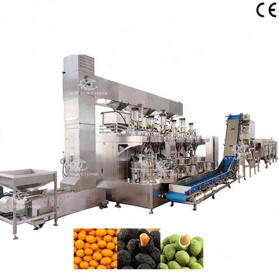 Bom preço. SUS304 Equipamento de fritura com revestimento de nozes com controlo PLC Linha de produção de amendoim frito revestido para planta de processamento de alimentos on-line
