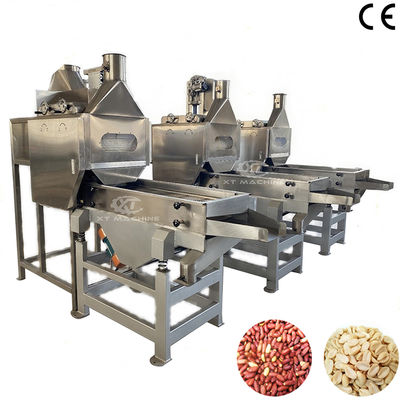 Máquina de blanqueamento de amendoins controlada por PLC com capacidade de 800-1000 kg/h