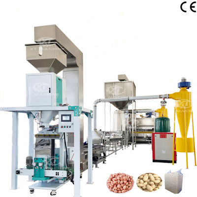 Bom preço. Linha de produção para núcleos inteiros de amendoim branqueados, equipamento para limpeza de grãos, máquina de branqueamento de batatas fritas on-line