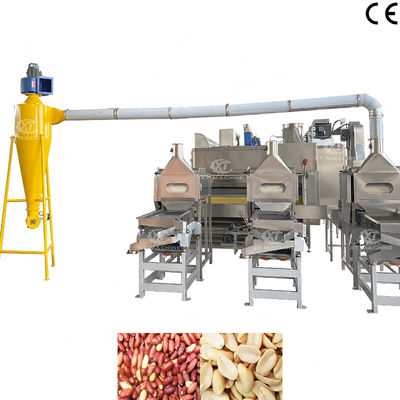 Bom preço. Máquina de corte e blanqueamento de amendoim de alta qualidade de 500-1000 kg/h SUS304 para equipamento de processamento de nozes on-line
