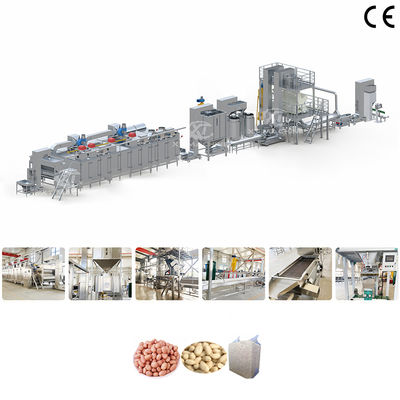 Bom preço. Linha de produção de aço inoxidável 304 de qualidade industrial para o blanqueamento de avelãs assadas, planta de processamento de amendoim blanqueado com capacidade de 500-1000 kg/h on-line
