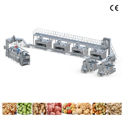 Bom preço. Linha totalmente automática de revestimento e torrefação de amendoim com mel, máquina de revestimento para amendoins com sabor a churrasco e amêndoas on-line
