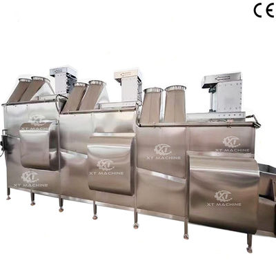 Bom preço. 1000 kg/h-2000 kg/h Máquina de refrigeração de alimentos fritos Sistema de refrigeração a ar de amendoim Velocidade de transporte controlada on-line