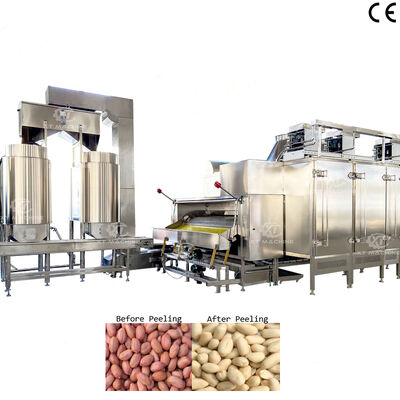 500~1000kg/h Máquina de Descascar Amendoim Torrado em Aço Inoxidável Grau Alimentício Equipamento de Descascar Pistache Para Plantas de Processamento de Nozes