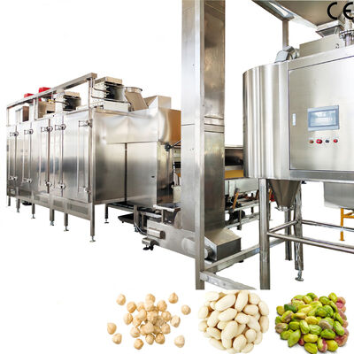 Bom preço. 1000-1200kg/h Linha de produção de amendoim de aço inoxidável 304 branqueado Máquina de remoção de casca vermelha de amendoim Adequada para plantas de processamento de alimentos on-line