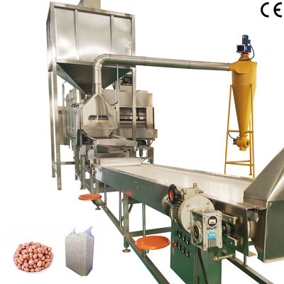 Bom preço. Utilização industrial Aço inoxidável 304 grau alimentar 1000 kg/h-2000 kg/h Linha de produção de torrefação e blanqueamento de amendoim on-line